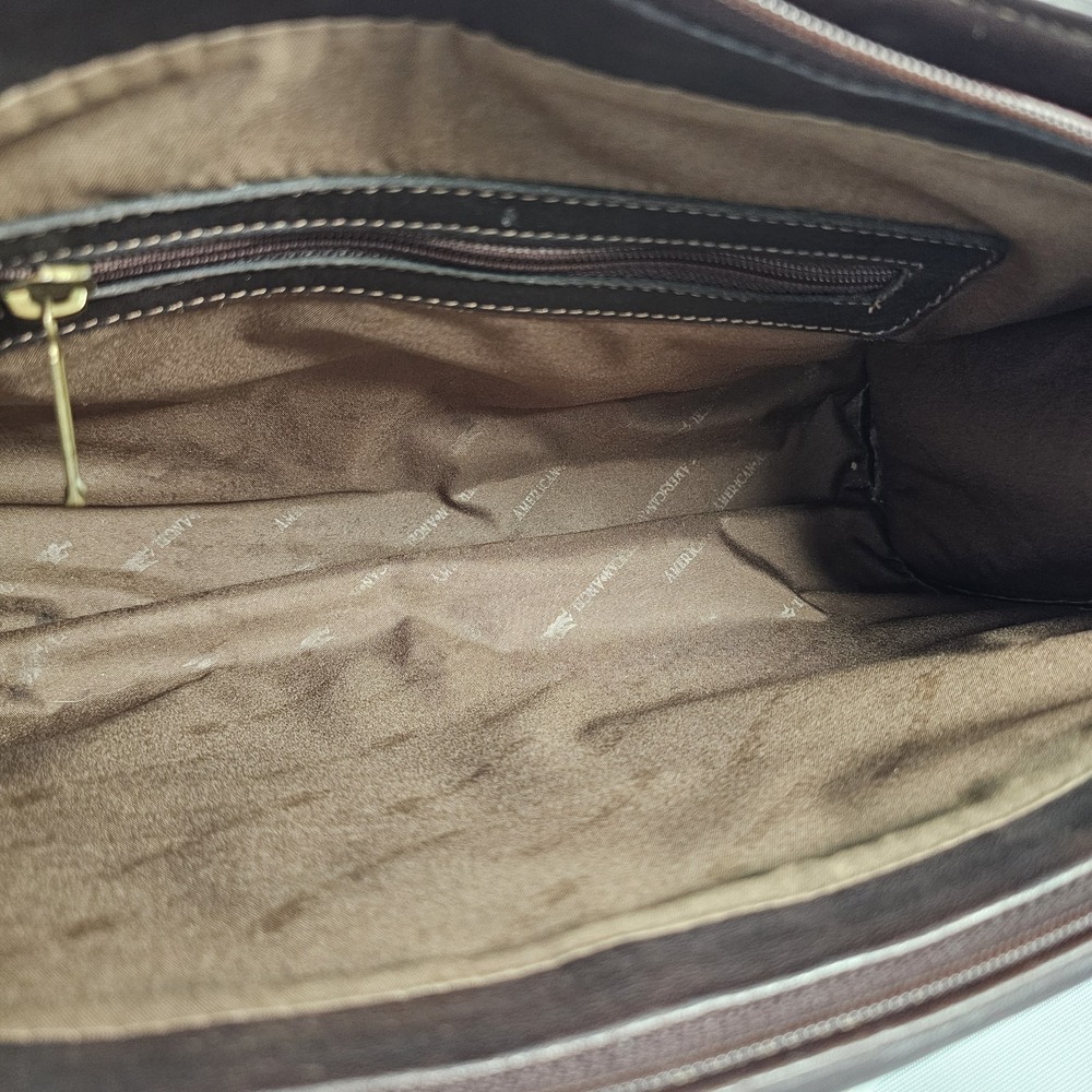 American Angel Brown Leather Woven Purse/Handbag Shoulder bag NWOT MSRP $130 - Picture 9 of 11